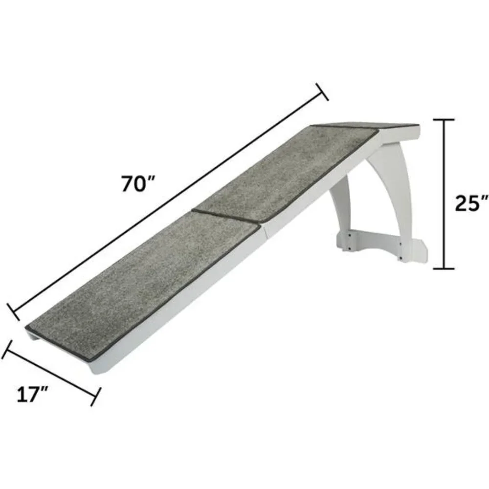 Bed Ramp for SmallDogs–25Inches Tall Reaches Most Beds–Supports upto 120lb Pets
